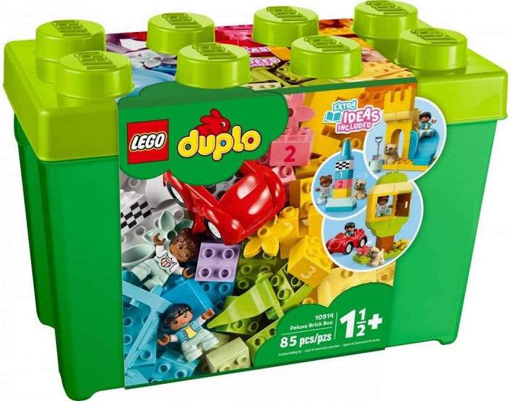 LEGO DUPLO Classic Deluxe Brick Box 10914 Starter Set with Storage Box, Great Educational Toy for To