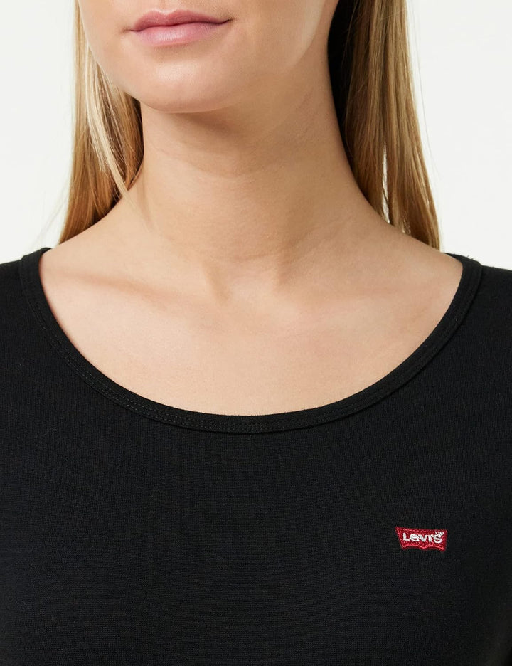 Levi's Damen 2-Pack Tee T-Shirt XS White +/Mineral Black, XS White +/Mineral Black