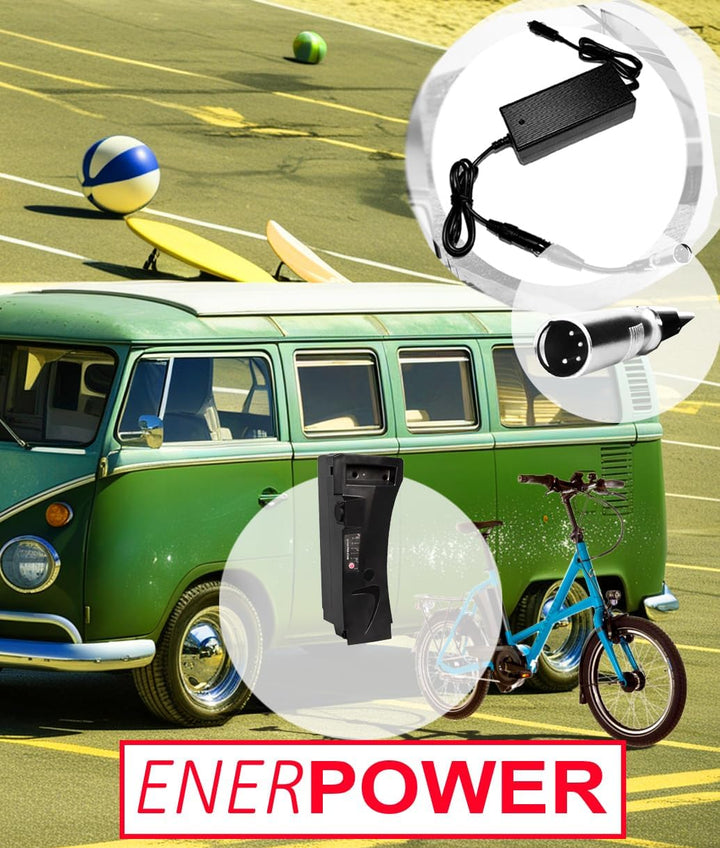 Enerpower DC-DC Ladegerät 12V-24V 42V 2A 85 Watt für 36V Akkus von Kalkhoff, Raleigh und Derby Cycle