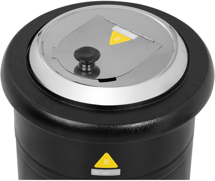 Royal Catering RCST-13SB Suppentopf elektrisch Suppenkessel Thekentopf Suppenwärmer 13 L 600 W 30-80