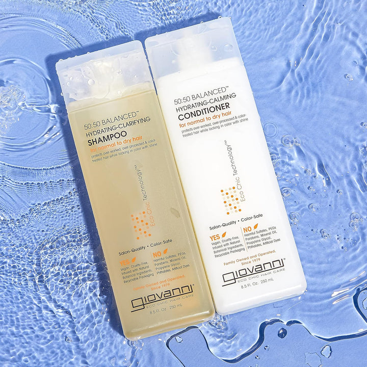 Giovanni Cosmetics 50:50 Balanced Hydrating-Clarifying Shampoo, 24 Oz