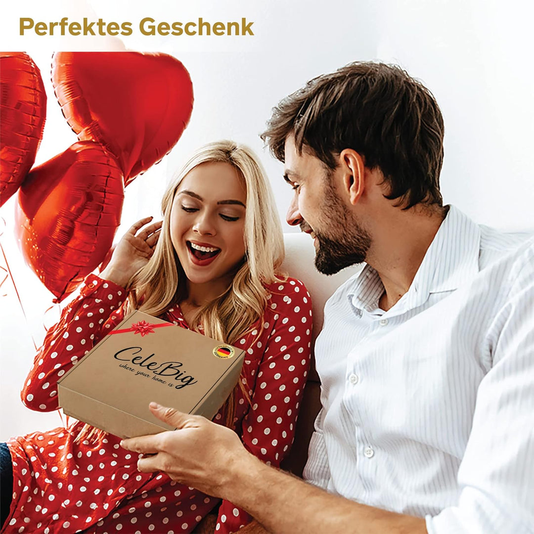 CeleBig® Kerzenständer 2er Set | Teelichthalter Schwarz | Kerzenständer Schwarz | Kerzenhalter mit W