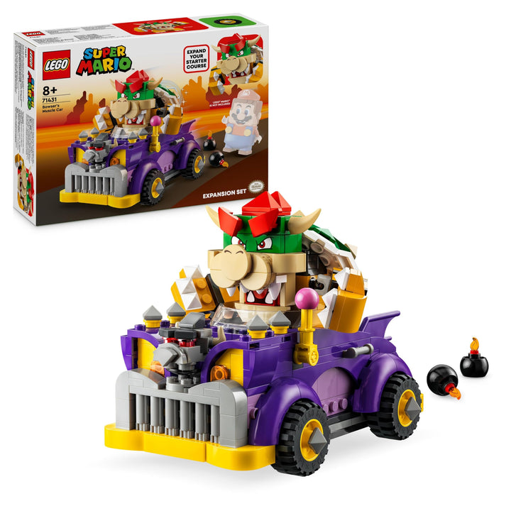 LEGO Super Mario Bowsers Monsterkarre – Erweiterungsset, Auto-Spielzeug mit Bowser-Figur für Jungs u