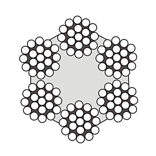 20 m Drahtseil 5mm TOP ARTIKEL 6x19 Stahlseil verzinkt Drahtseil Seil Stahl Draht Forstseil Windense
