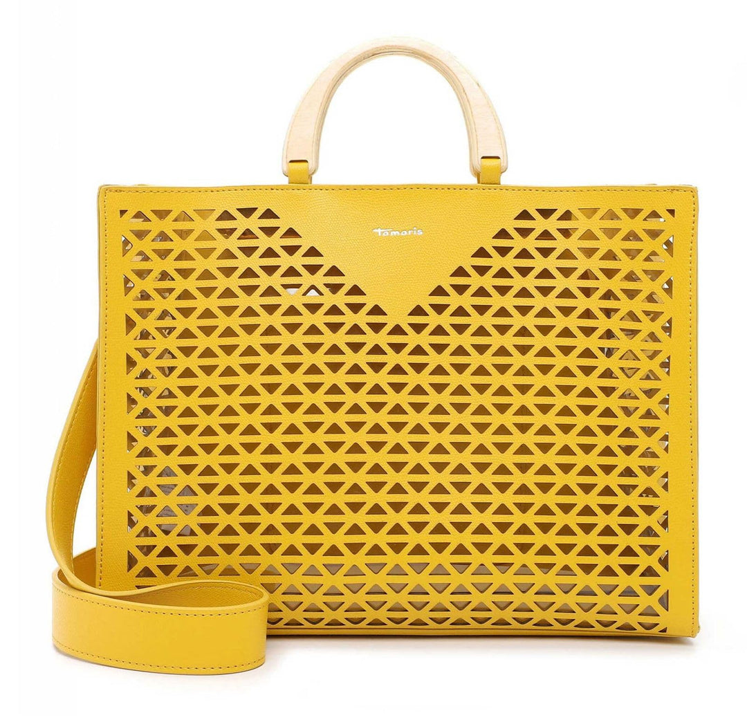 Tamaris Shopper Lavinia 32091 Damen Handtaschen Mustermix Einheitsgrösse Gelb, Einheitsgröß