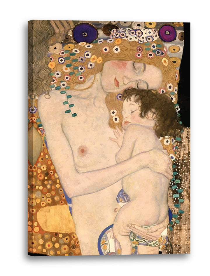 Printed Paintings Leinwand (60x80cm): Gustav Klimt - Die DREI Lebensalter Einer Frau (1905) 60.00 x