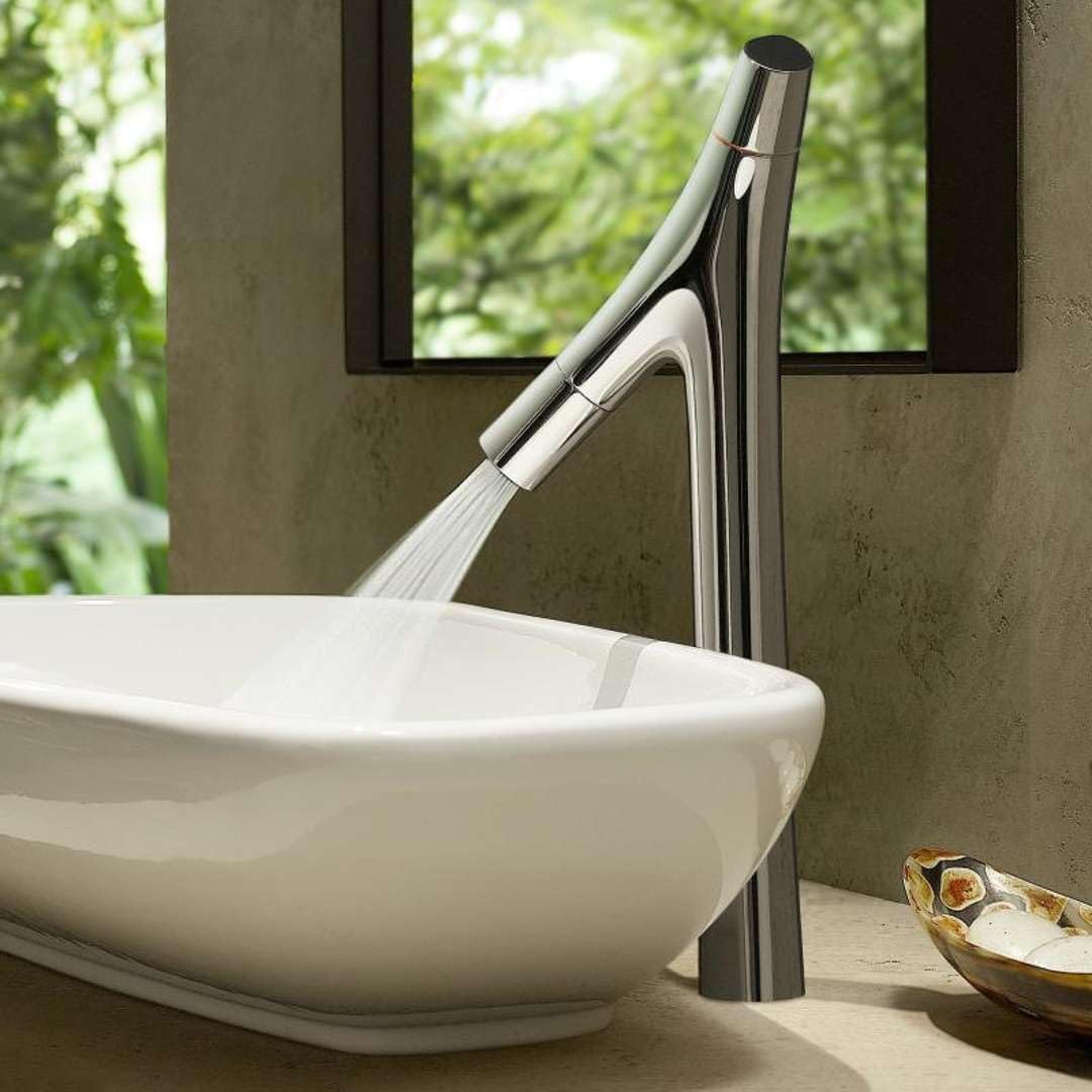 AXOR Wasserhahn Starck Organic 2-Griff (Armatur mit Auslauf Höhe 240 mm, ohne Ablaufgarnitur)
