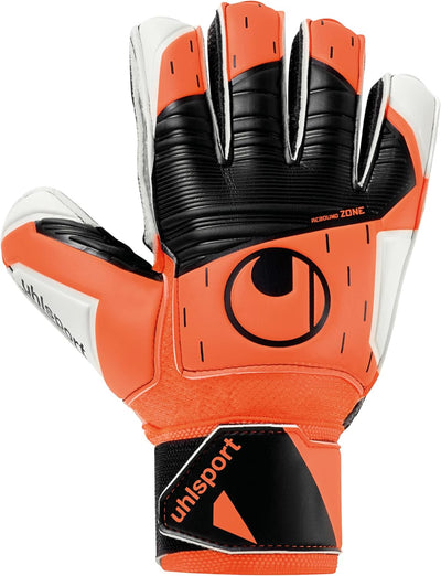 uhlsport Unisex – Erwachsene Resist Torwarthandschuhe 7.5 fluo orange/weiss/schwarz, 7.5 fluo orange