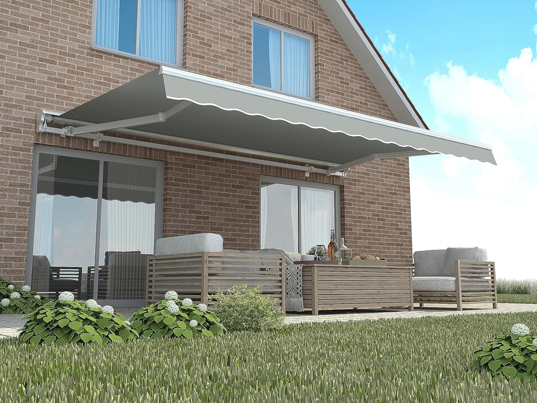 Home Trends Markisenstoff Markise mit Volant 3 x 2.5 m Markisenbespannung ersatzstoff 287 x 250cm Ba