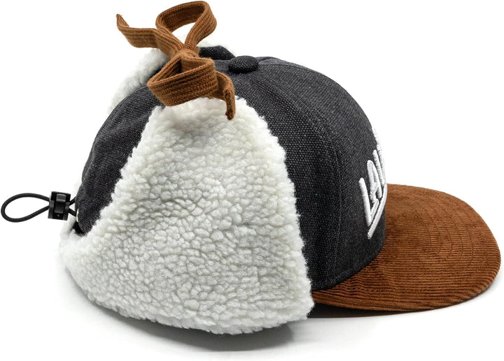 Du Hirsch Bayerisches Winter Cap Kinder Lausbua Dunkelgrau Canvas S Grau, S Grau