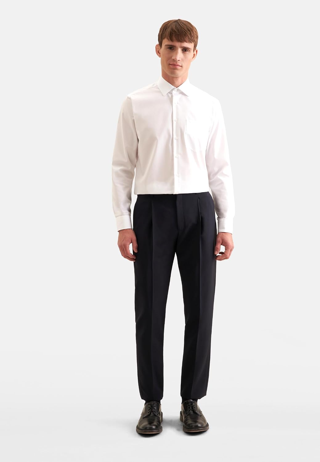 Seidensticker Herren Business-Hemd - Regular Fit - Bügelfrei - Kent-Kragen - extra Langer Arm - 100%