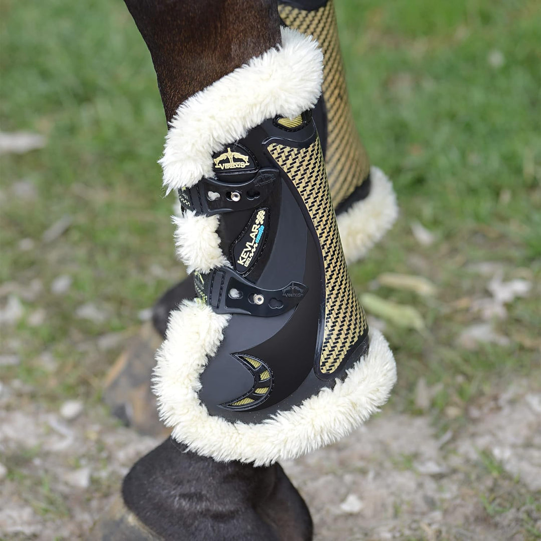 Veredus KV Gel Vento STS Front with Sheepkin Tendon Boot Large Black