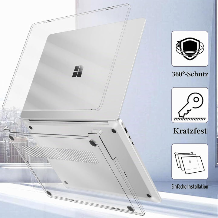 Fintie Hülle Kompatibel mit 15 Zoll Microsoft Surface Laptop 7, Ultradünne Hartschale Schutzhülle Sn