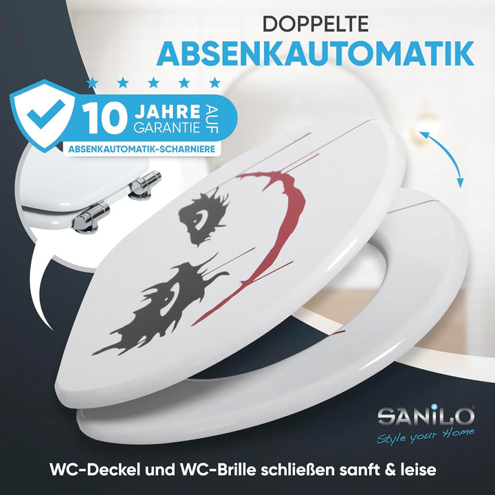 Sanilo WC Sitz mit Absenkautomatik, viele neue Toilettendeckel zur Auswahl, hochwertige Oberfläche,