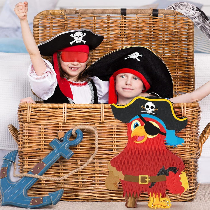 WERNNSAI Piraten Pinata - Piraten Pinata Geburtstag Deko Junge Kinder Pirat Piñata mit Stock Augenbi