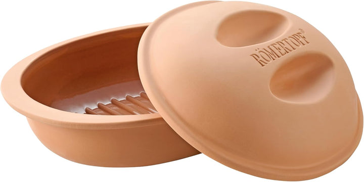 Römertopf Veggie Dampfgar Bräter mit Aromastegen 2,4 Liter