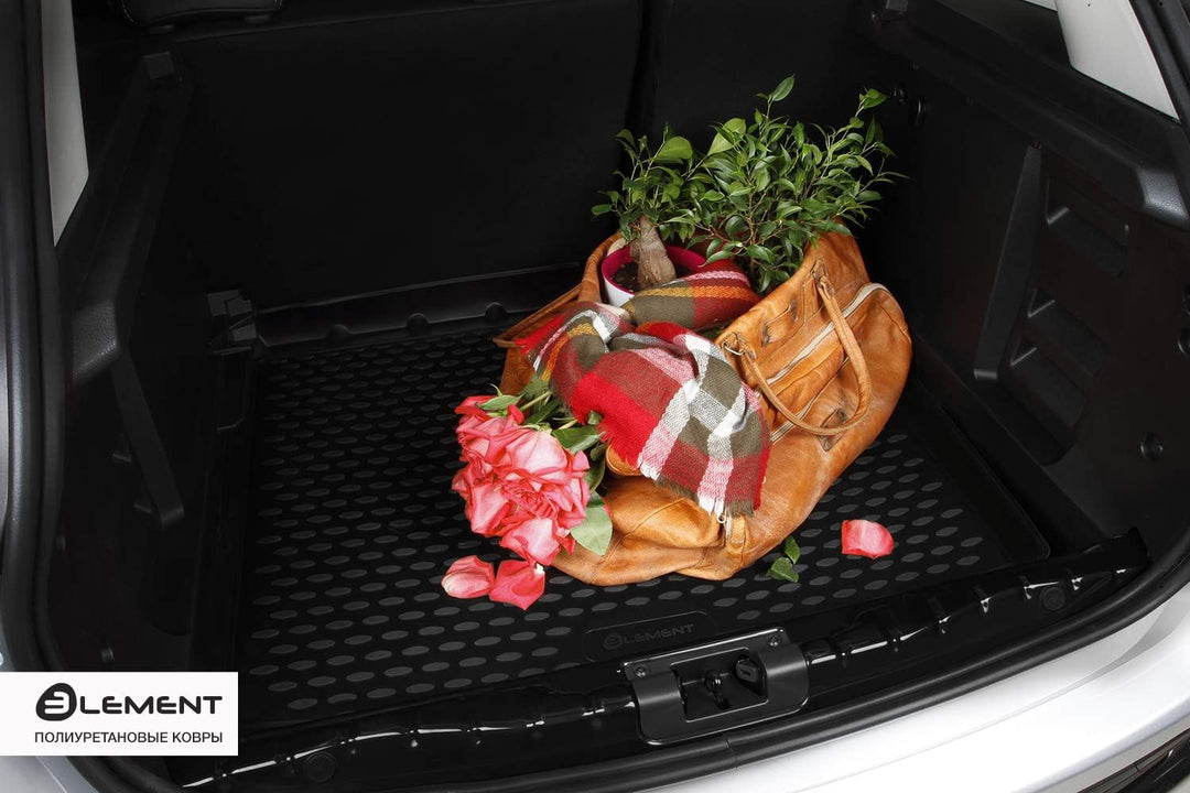 Element Kofferraumwanne Laderaumwanne für Hyundai Santa Fe Classic SUV 2001-2006, Schwarz