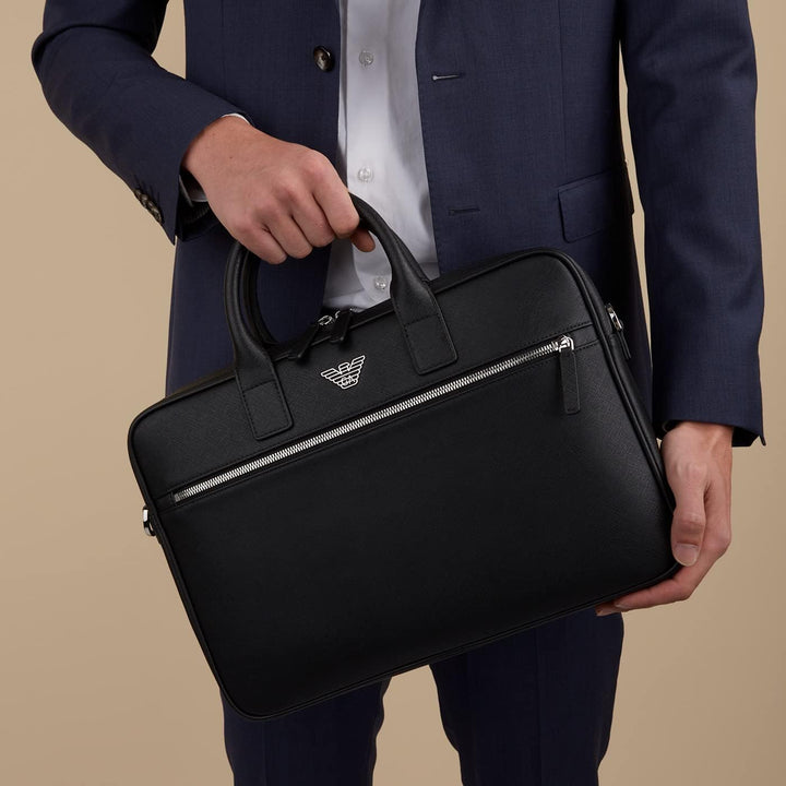Emporio Armani herren Aktentasche black