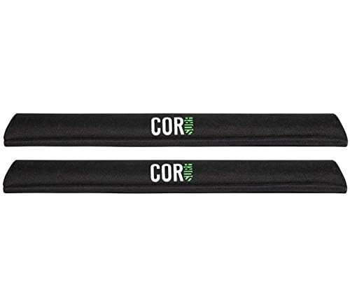 COR Surf Dachgepäckträger/Snowboardträger für Surfboard Kayak SUP Snowboard | [Paar] 28 "& 19" - für