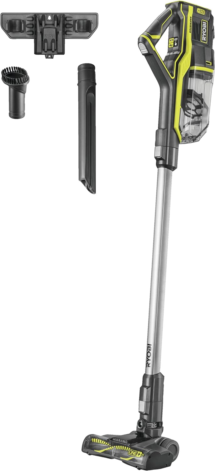 Ryobi,Tragbar ,OnePlus Brushless LithiumPlus Staubsauger, 18 V, ohne Akku und Ladegerät – R18SV7-0,