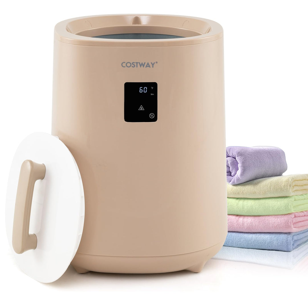 COSTWAY 18L Handtuchwärmer Eimer, Deckenwärmer mit LED-Anzeige & automatischer Abschaltung, tragbare