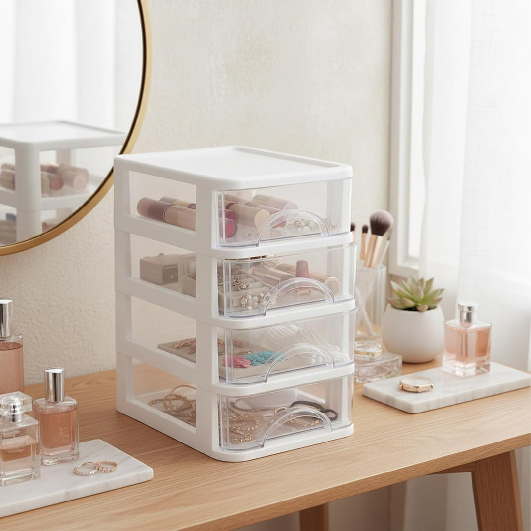 Schreibtisch Aufbewahrungsbox mit Schubladen, stapelbarer Organizer, Büro Organizer Für Dokumente Un