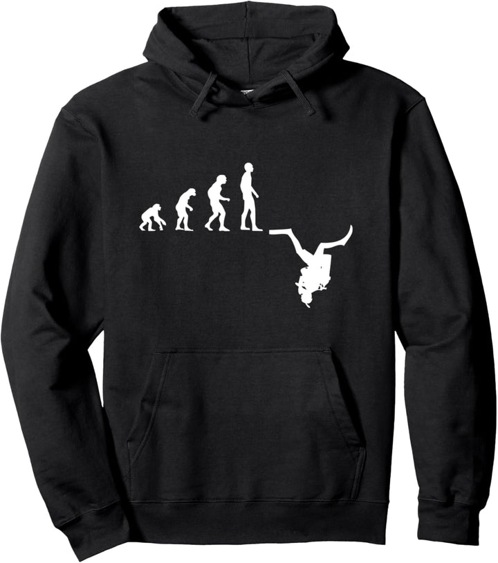 Tauchen Evolution | Menschen Entwicklung Idee Pullover Hoodie