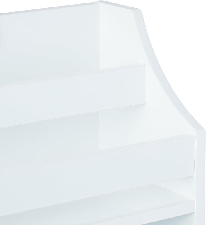 Relaxdays Kinderregal, 5 Fächer &amp; 3 Haken, Kinder Bücherregal Wand, HBT: 51,5 x 60 x 17,5 cm, hängen