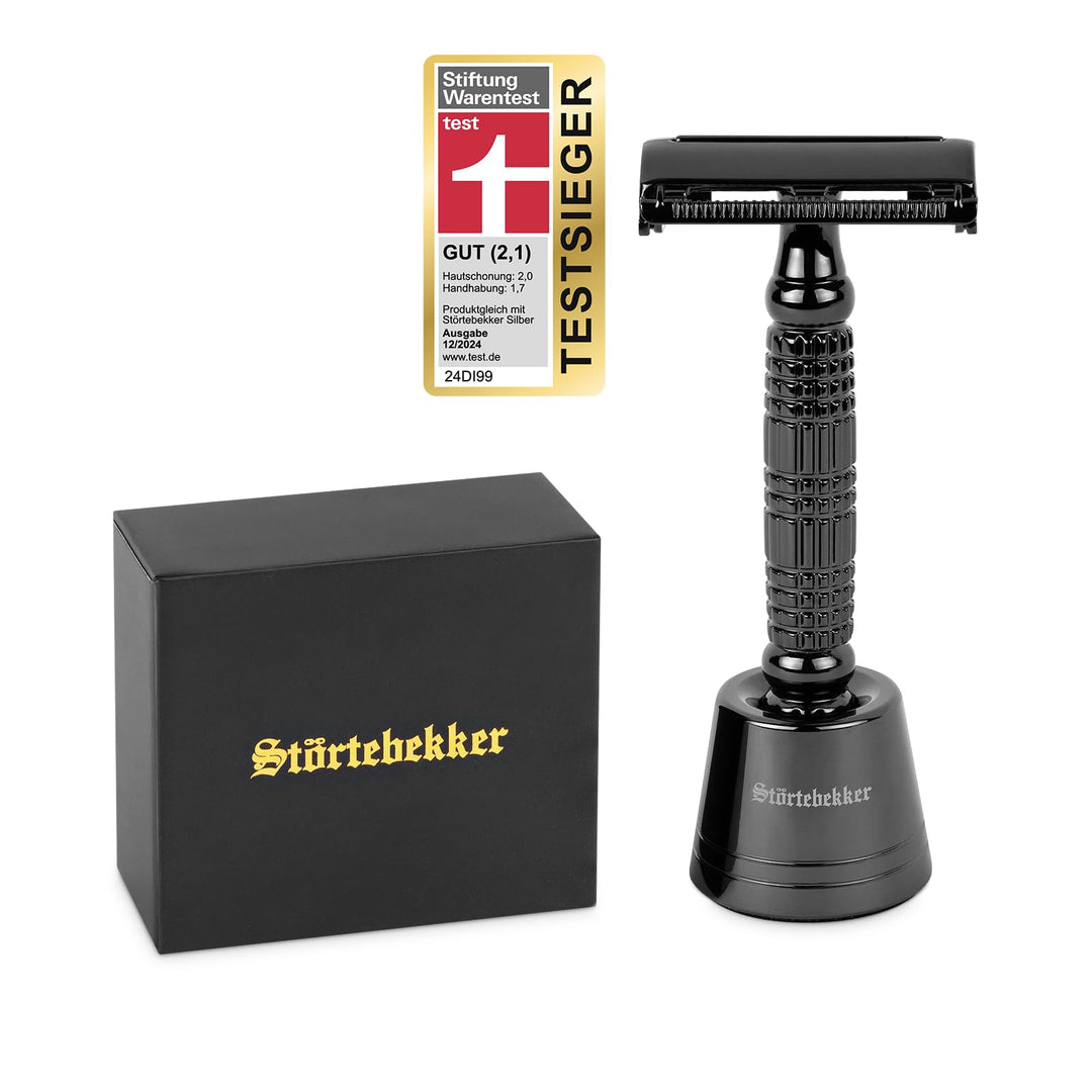 Störtebekker® Premium kleiner Rasierständer im Set mit Störtebekker Rasierhobel - hochwertiges Zubeh