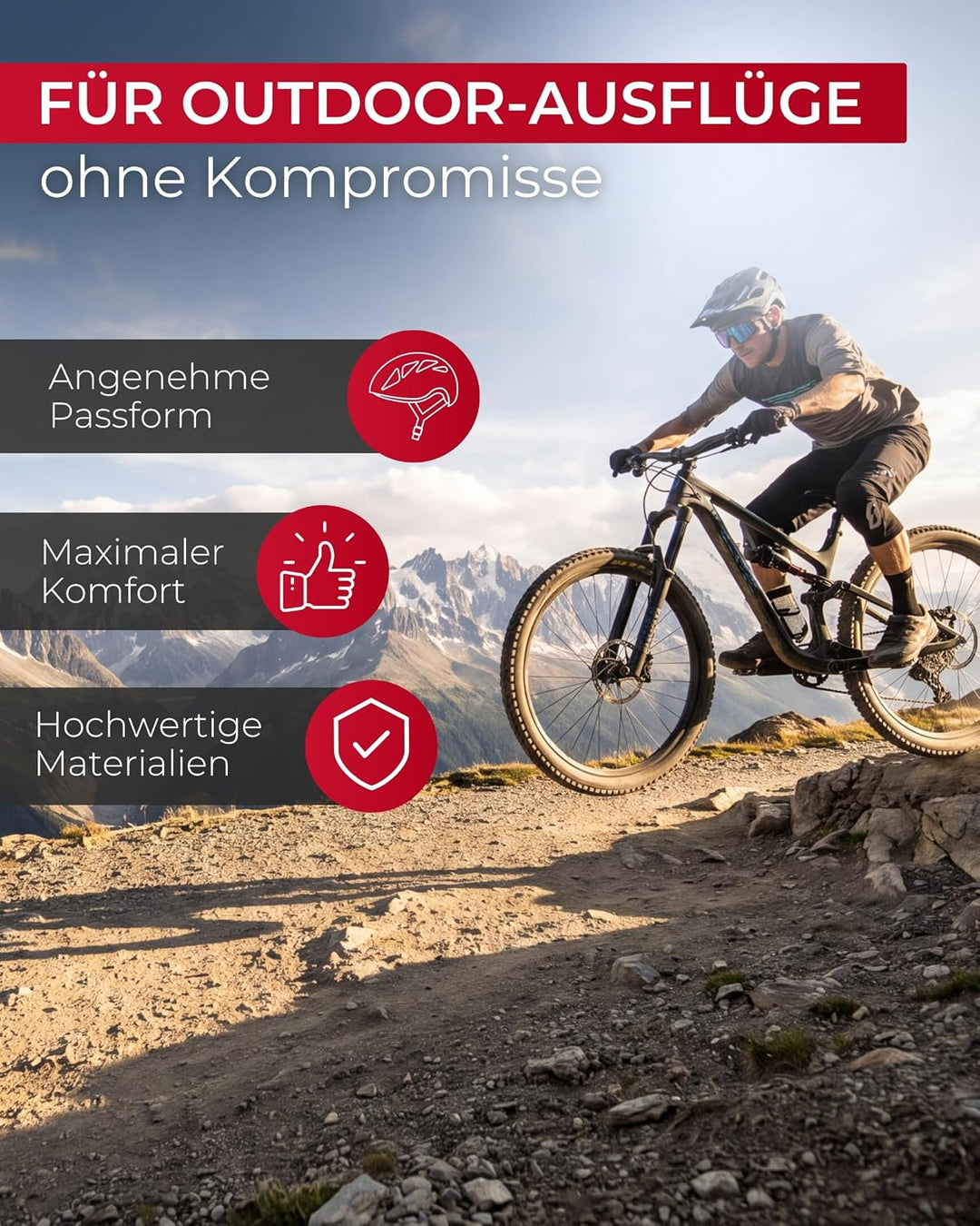 Black Crevice Fahrradhelm Erwachsene I Fahrradhelm I Fahrradhelm Herren &amp; Damen I MTB-Helm I Radhelm