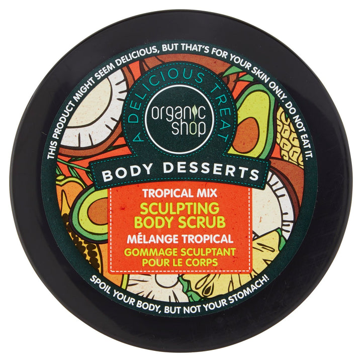 Organic Shop Body Desserts Sculpting Body Scrub Tropical Mix 450ml, Mango, Kokosnuss, Orange, Avocad