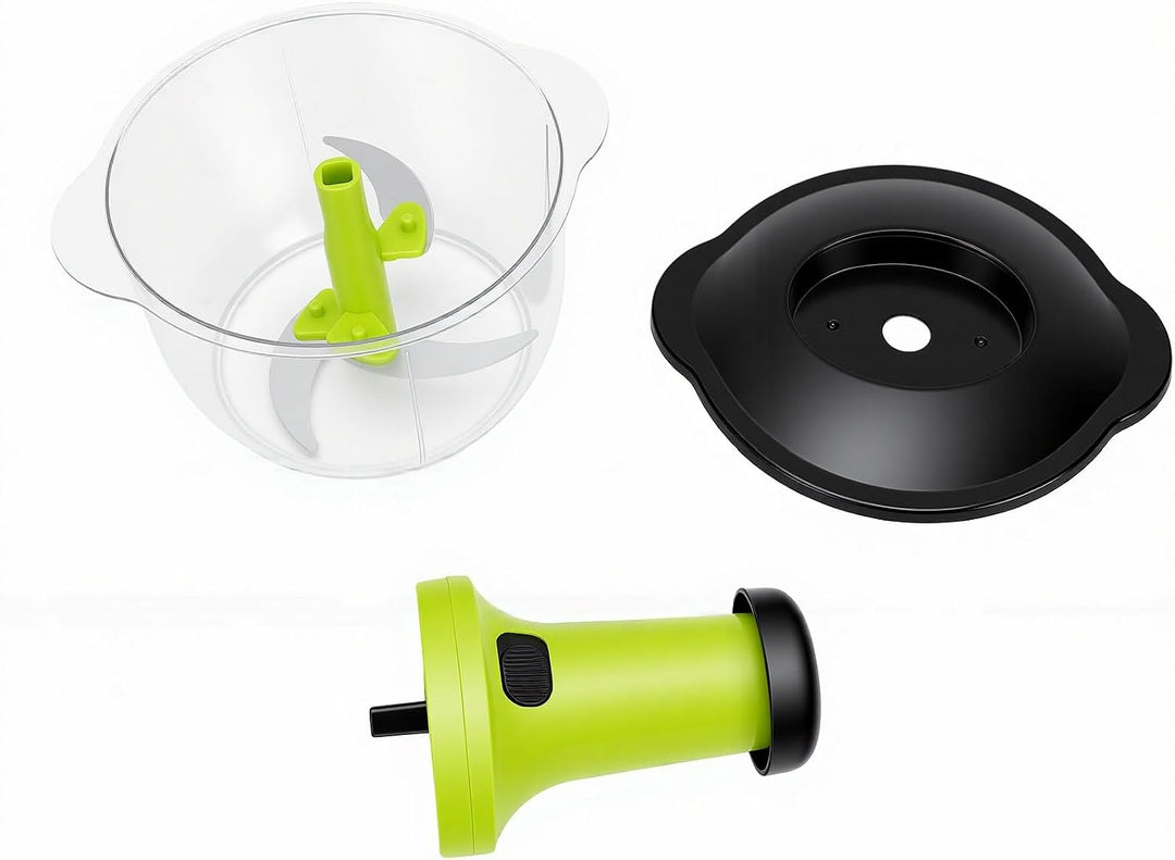 Fockety Manuelle Küchenmaschine, Rostfreier Gebogener Schneider, Ergonomischer Griff für Mühelose Le