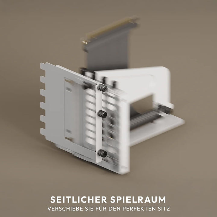 HAVN Universal Vertical GPU Kit Weiss – Vertikale Grafikkarten-Halterung mit PCIe 5.0 Riser-Kabel (1