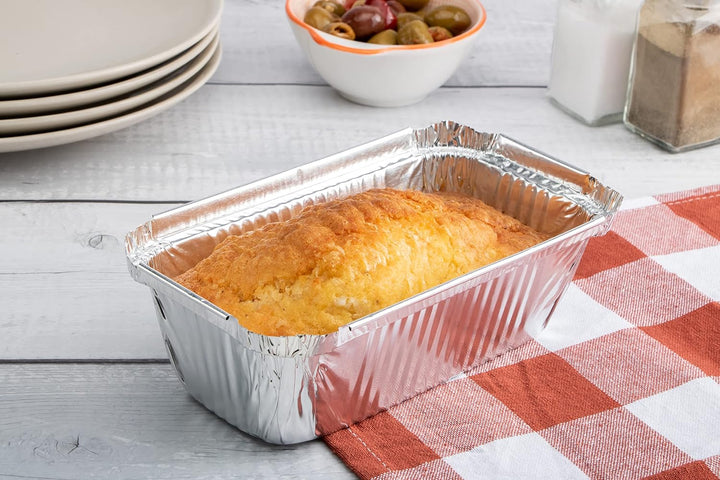 Miamex 100 Einwegschalen aus Aluminium mit Deckel zum Transport von Lebensmitteln – Einfrieren – Koc