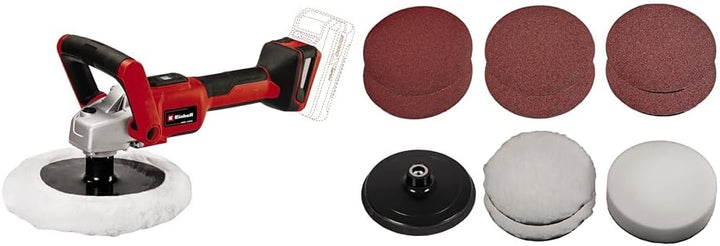 Einhell Akku-Polier- / Schleifmaschine CE-CP 18/180 Li E-Solo Power X-Change (Lithium-Ionen, bürsten