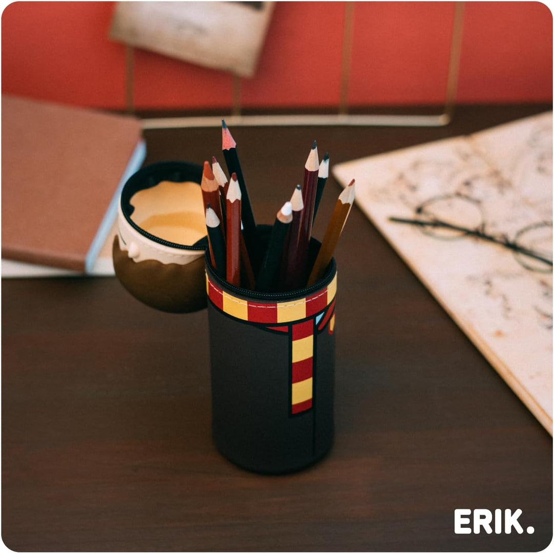 Grupo Erik Harry Potter Federmäppchen Mäppchen Merch | Federmappe Stift Etui Schule 1 Fach 6,5 x 17