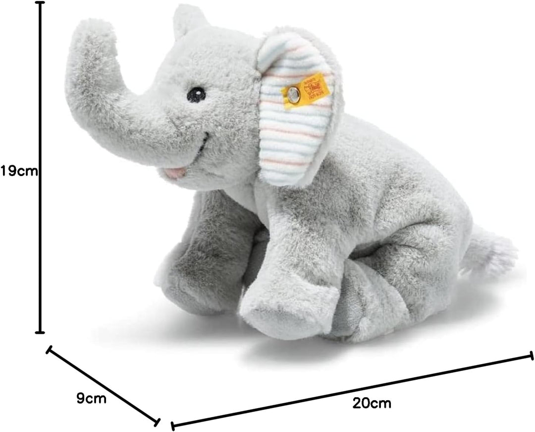 Steiff 242656 Floppy Trampili Elefant, 20cm, Gray Violet, Plüschtier liegend, Floppy