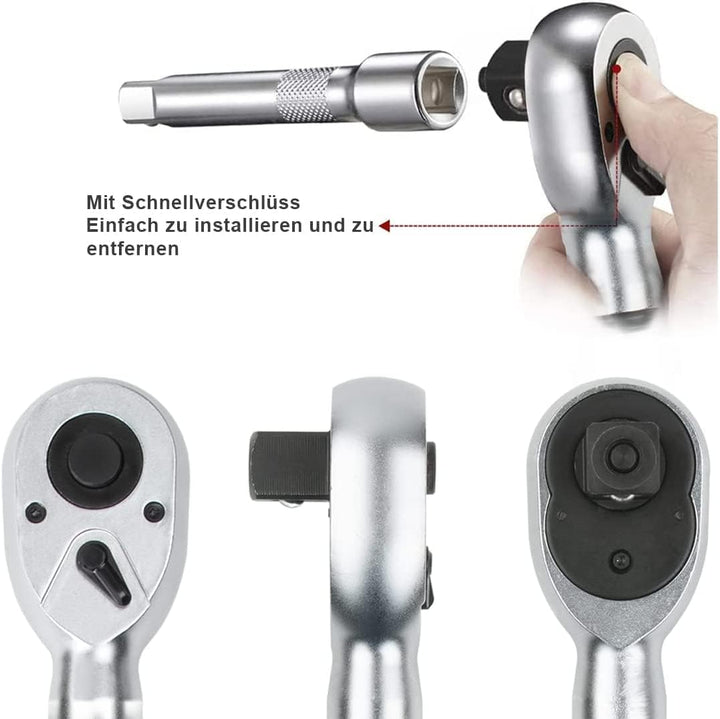FOURROBBER Drehmomentschlüssel auto 3/4 Zoll 100-500Nm Drehmomentschlüssel,± 3% Genauigkeit Reifens