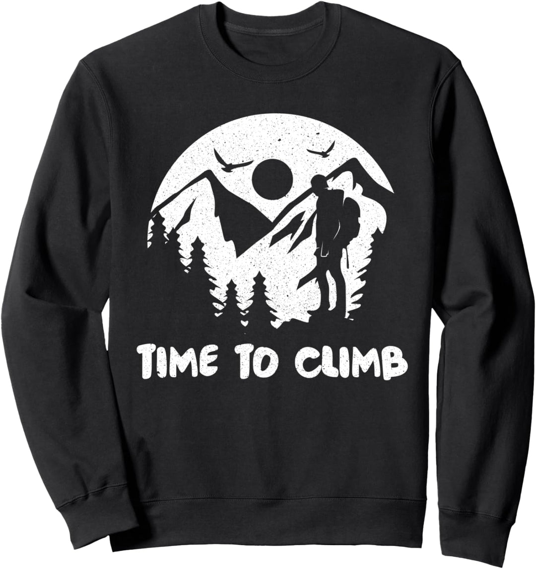 Kletterer Outdoor Bergsport Kletterwand - Zeit Zum Klettern Sweatshirt