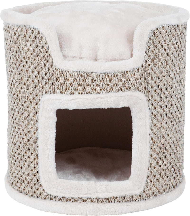 Trixie 44706 Cat Tower Ria, 37 cm, lichtgrau/natur, Cat Tower Ria, 37 cm