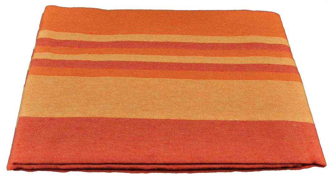 Kiara gestreifte Bettdecken Sofa Handtuchmöbel cm 260x260 - ARANCIO, Arancio