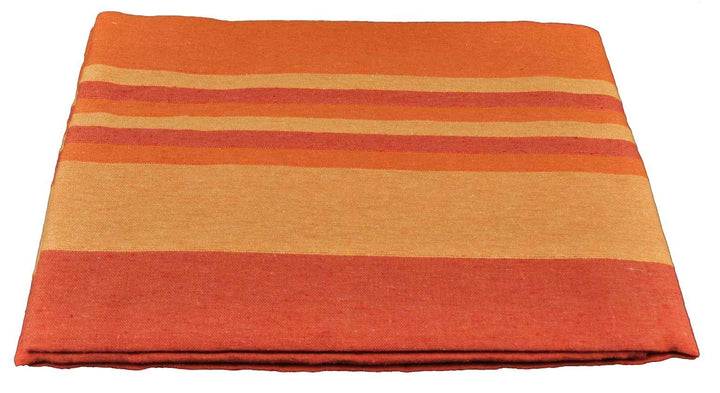 Kiara gestreifte Bettdecken Sofa Handtuchmöbel cm 260x260 - ARANCIO, Arancio