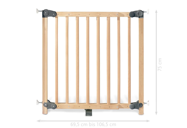 Pinolino 172323 Schutzgitter - Baby Lock Premium, Natur