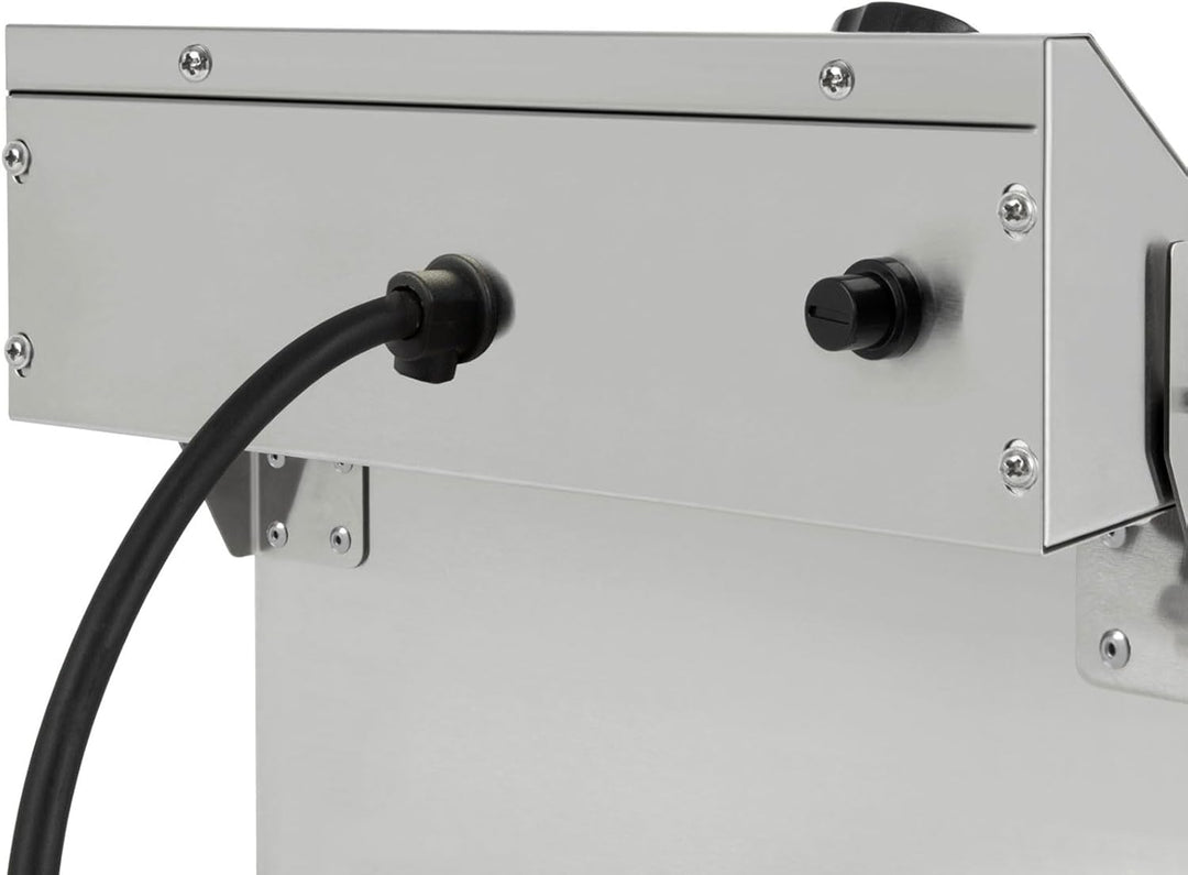 VERTES Friteuse aus Edelstahl 13 Liter Fassungsvermögen, 50-200°C, 3000W, 230V, Kaltzonenprinzip, Pr