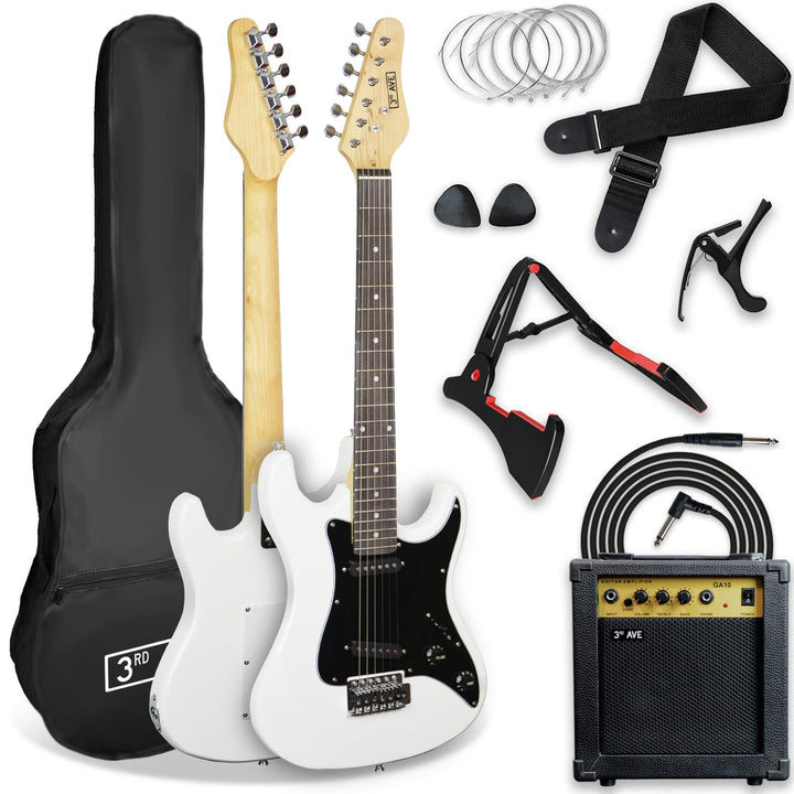3rd Avenue XF 3/4 Grösse E-Gitarre Ultimate Kit mit 10W Amp, Kabel, Ständer, Gigbag, Gurt, Ersatzsai