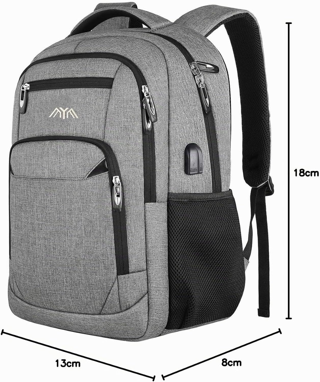 Rucksack Herren Damen Schulrucksack für 17.3 Zoll Laptop Rucksack Arbeit Wasserdicht Business Daypac
