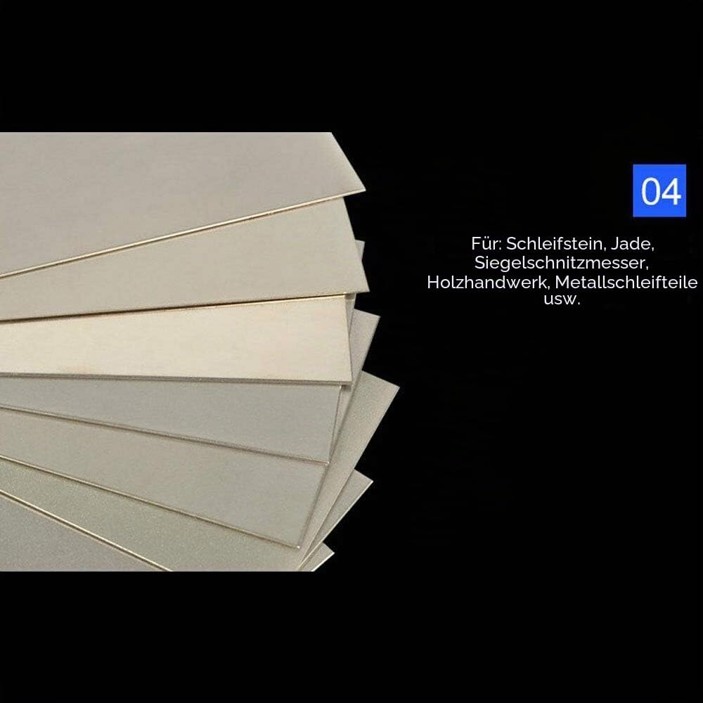 80 Körnung Schärfstein Diamant Läppplatte, 80-3000 Grit Diamant Schärfsteine Werkzeug zum Fixieren u