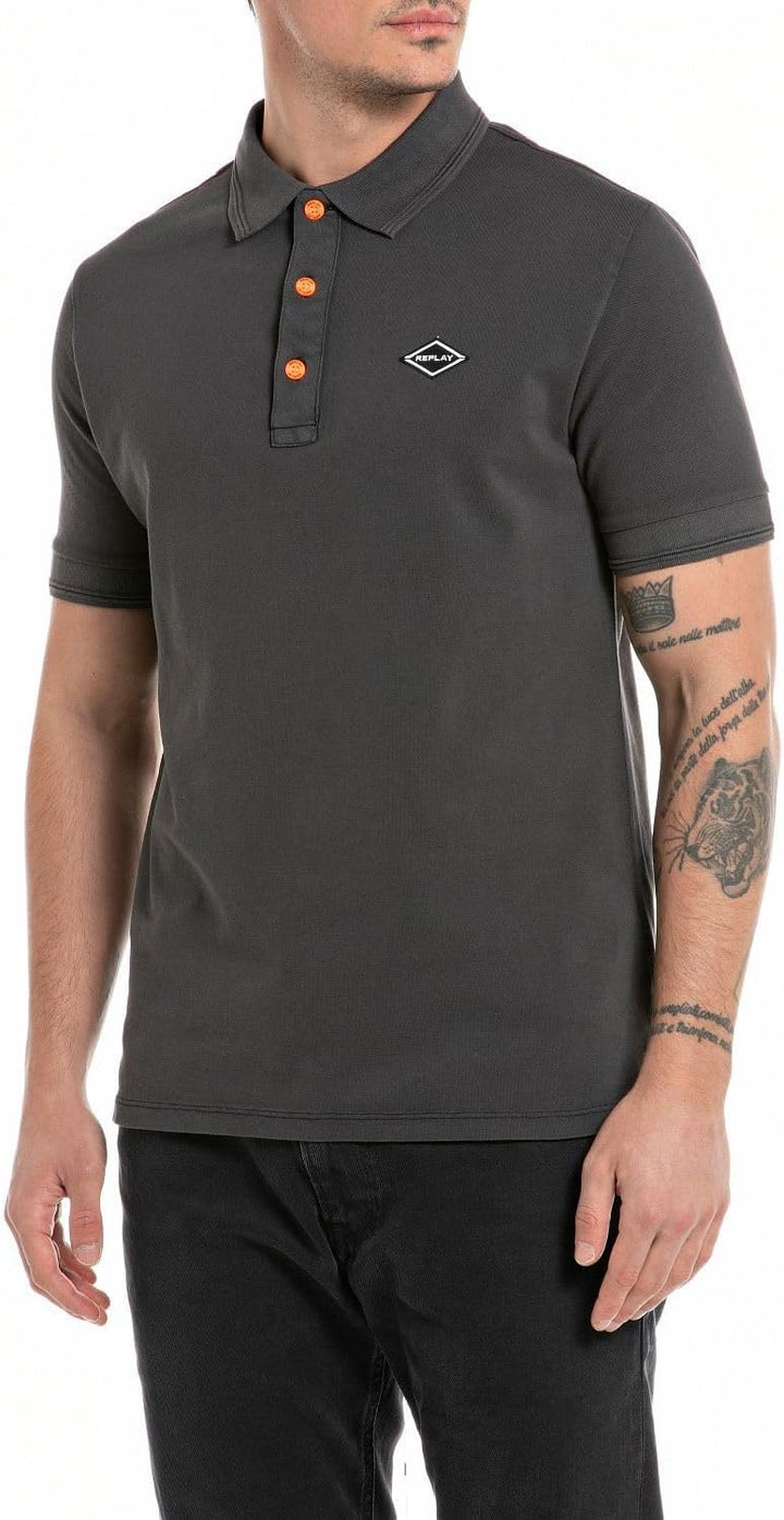 Replay Herren Polohemd S Blackboard 099, S Blackboard 099