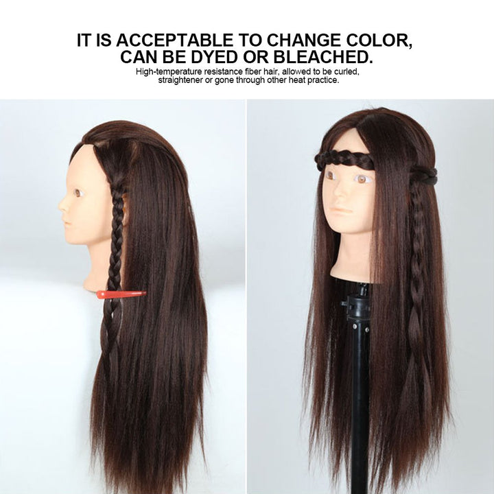 Träningshuvud Frisör, Frisierkopf Übungskopf Trainingskopf, Make-up-Übungskopf Haarstyling Puppe Kos