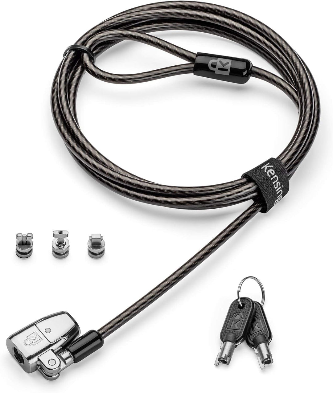 Kensington ClickSafe Universelles 2.0 3-in-1 Laptopschloss, Ideal für alle Laptops mit T-Bar, Nano o